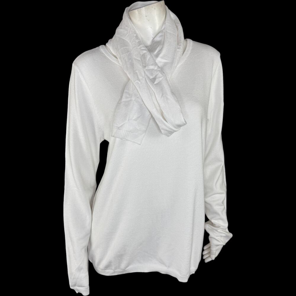 Attitudes by Renee Sweater & Scarf Set Snow Queen Large Winter Comfort